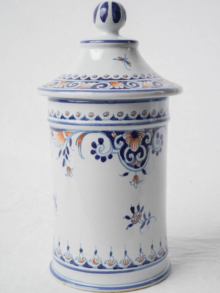 Mid-20th-Century Léon Warin Decorative Apothecary Jar “Axungia” - 8¾"