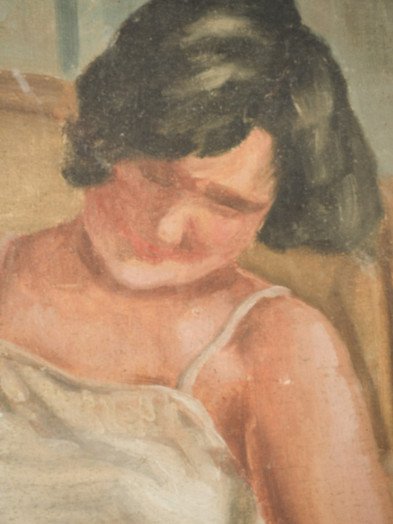 Aged European lady art portrait