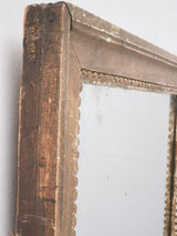 Rectangular Louis XVI mirror w/ timeworn frame 24¾" x 16¼"