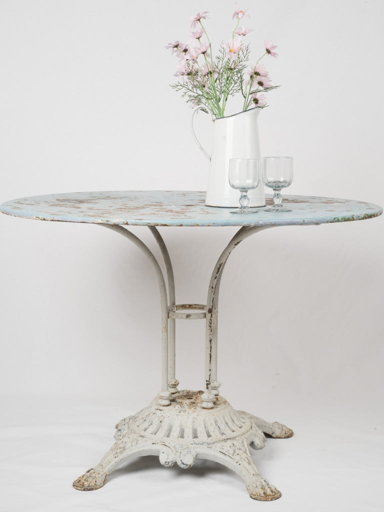 Vintage charm cast-iron bistro table