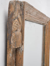 Provincial patinated ornamental mirror