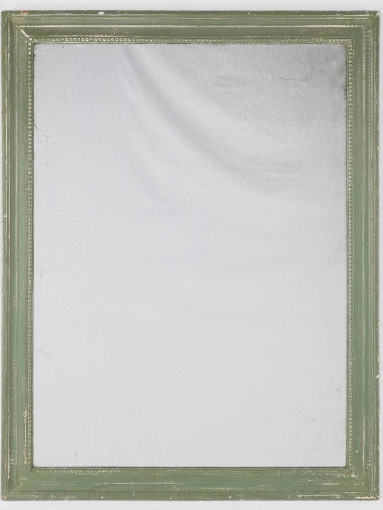 Louis XVI mirror w/ green frame - 33"
