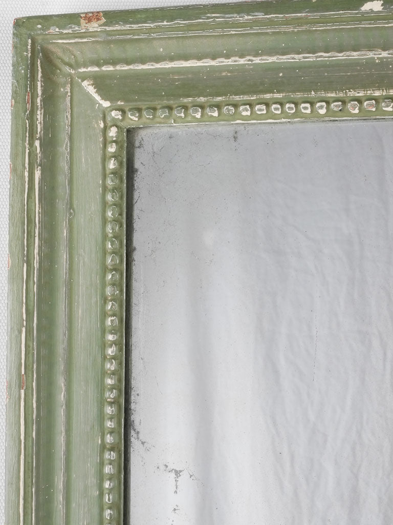 Louis XVI mirror w/ green frame - 33"