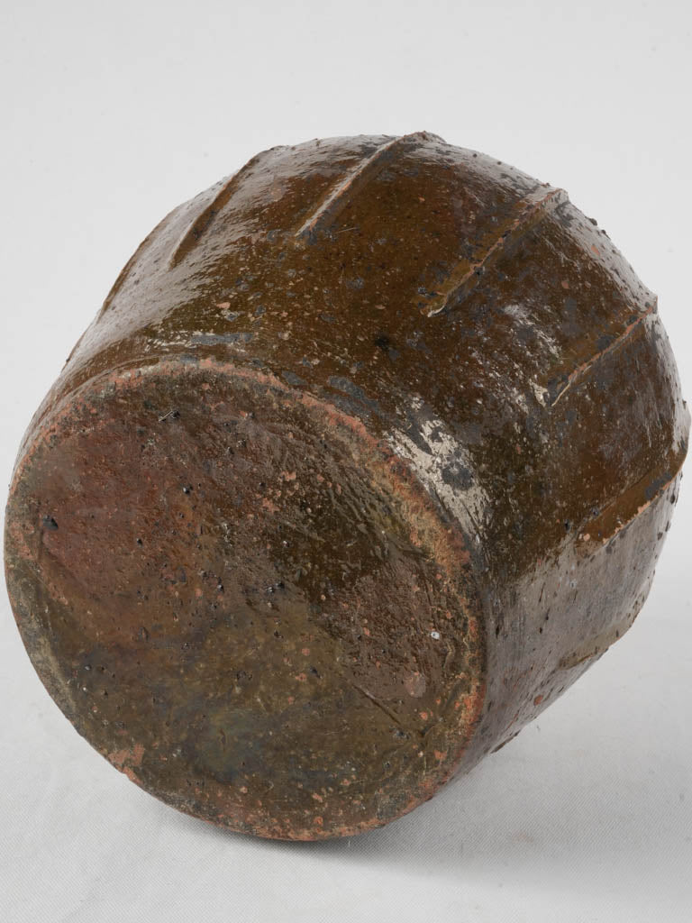 Well-preserved terracotta French jar