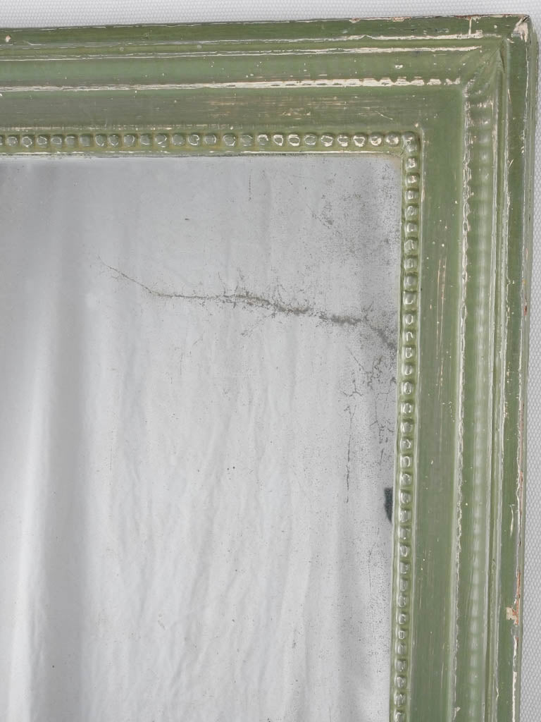 Louis XVI mirror w/ green frame - 33"