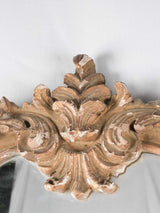 Antique French crested mantle mirror - 47¼"
