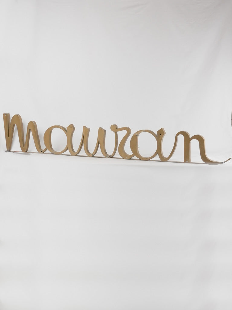 Huge antique French shop sign from a milliner 96½"