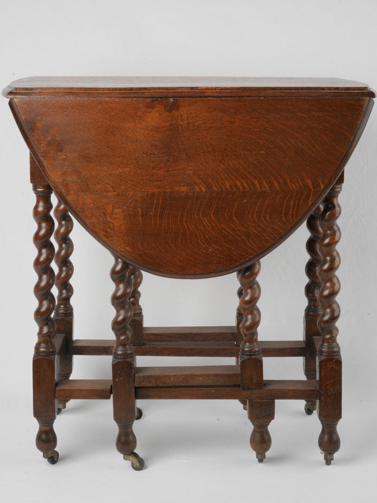 English vintage oak gateleg table