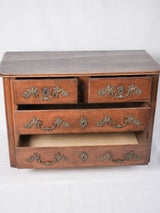 Antique French walnut commode - 30¼"