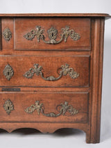 Antique French walnut commode - 30¼"