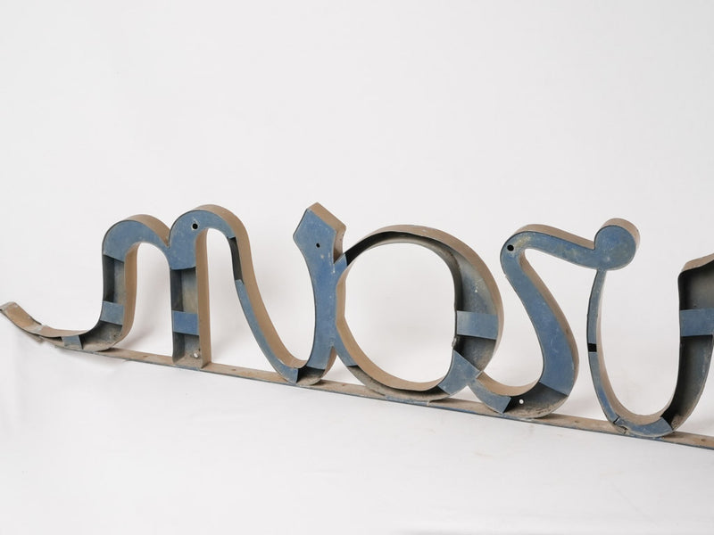 Huge antique French shop sign from a milliner 96½"