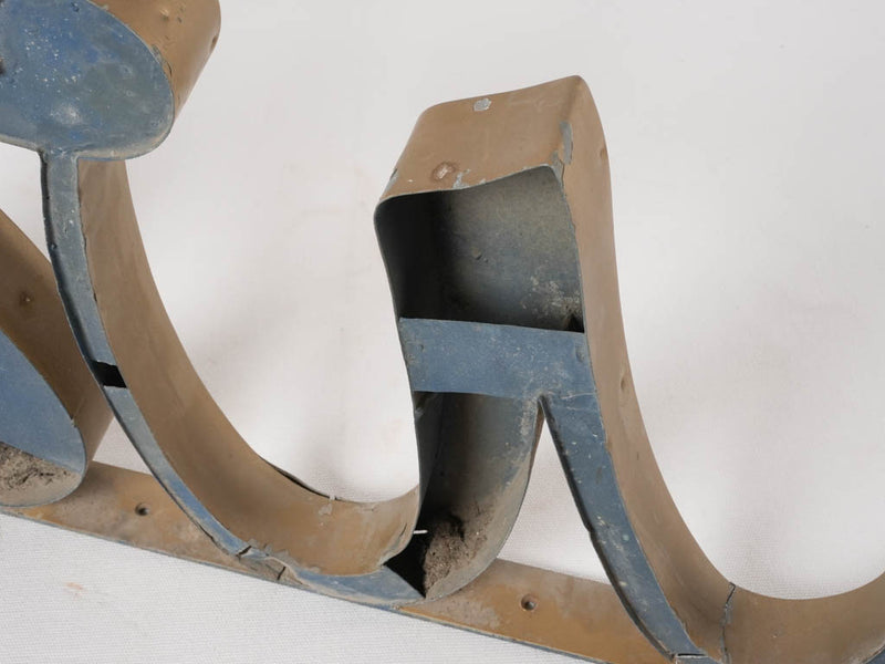 Huge antique French shop sign from a milliner 96½"