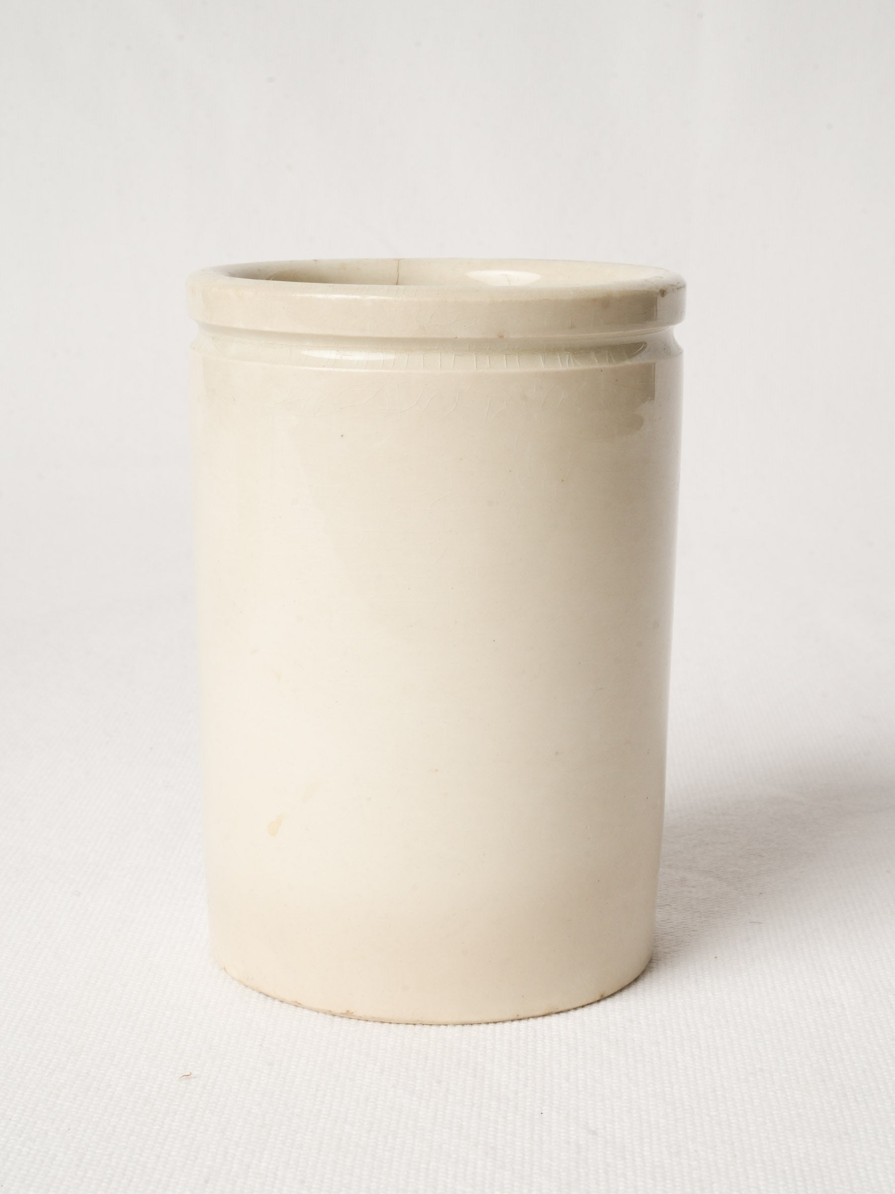 Antique French Faience Jam Pot - Felix Potin