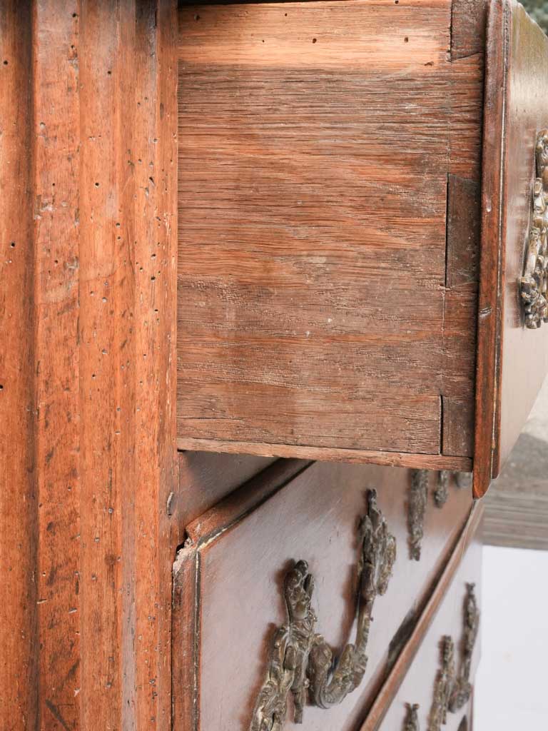 Antique French walnut commode - 30¼"