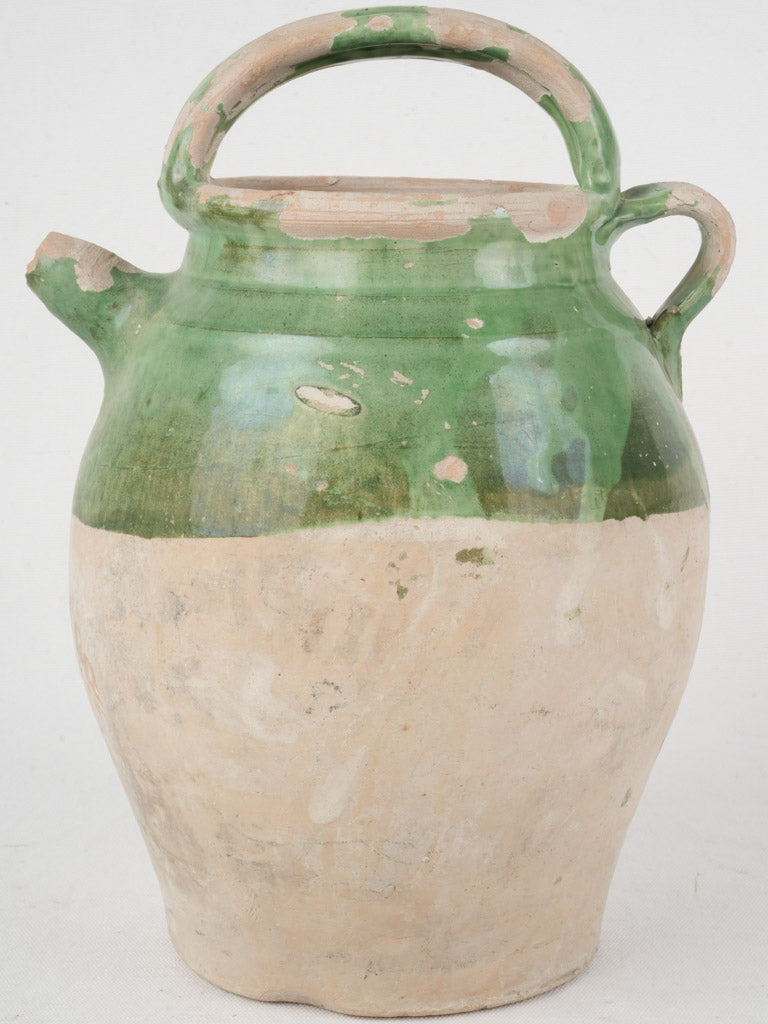 Glazed traditional French pitcher