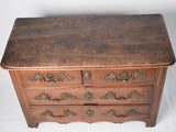 Antique French walnut commode - 30¼"