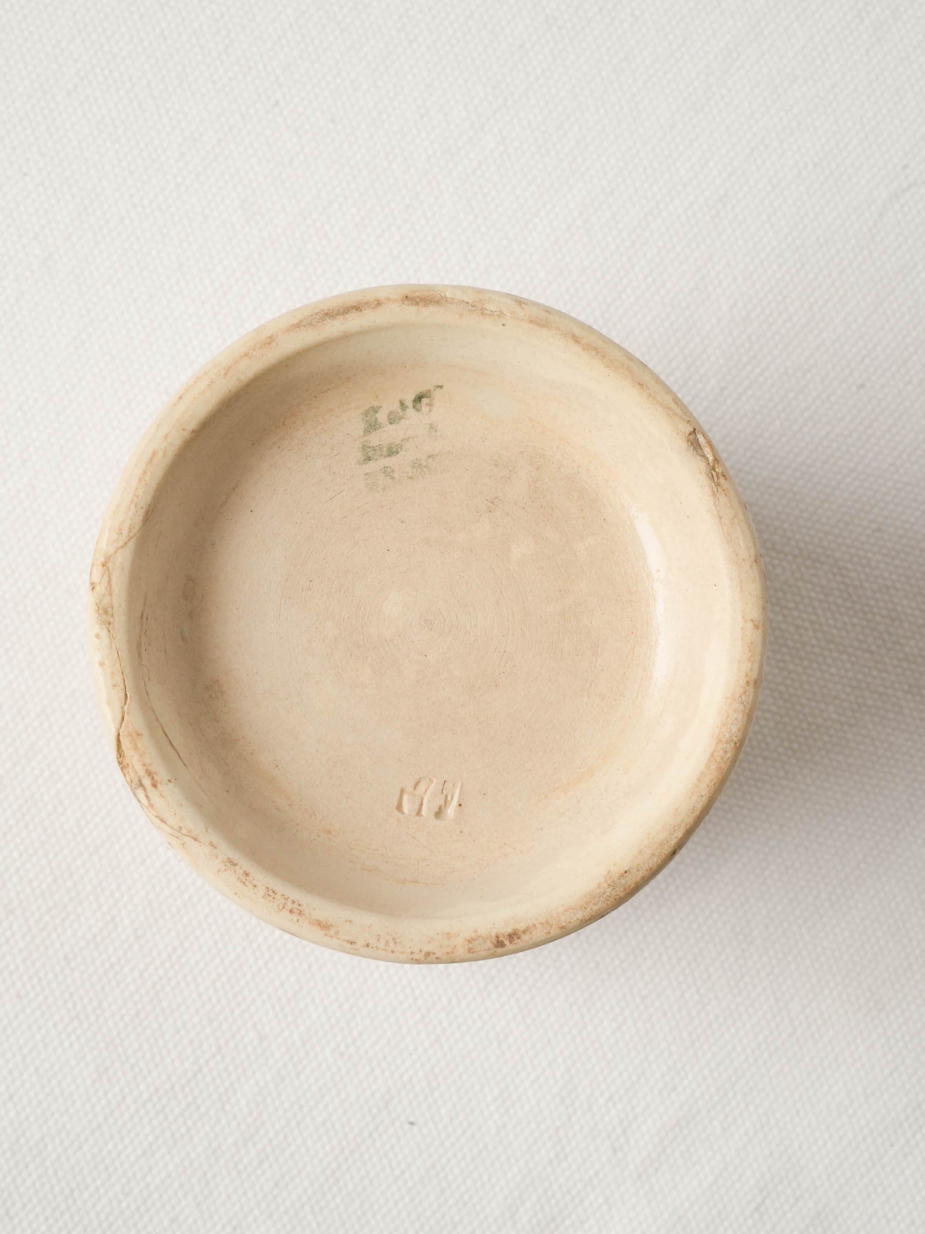 Antique French Faience Jam Pot - Felix Potin