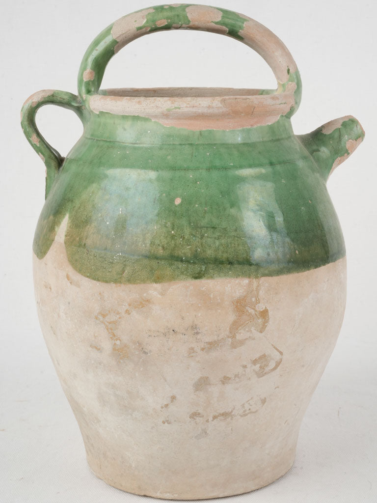 Rustic French terracotta jug 