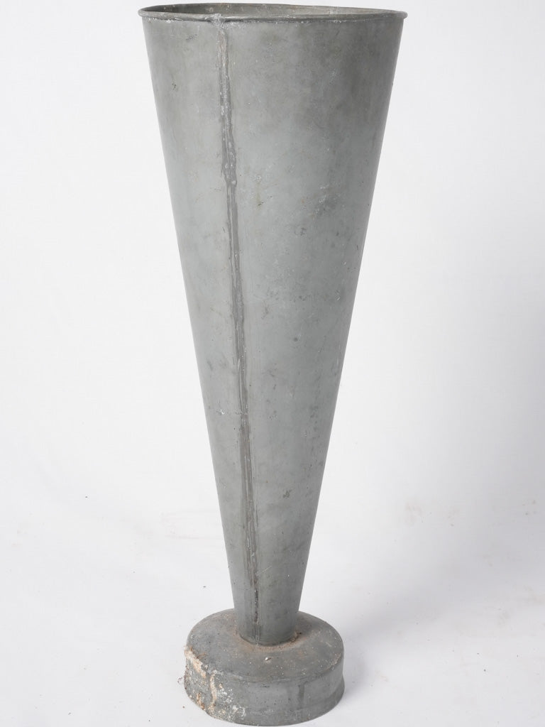 Weathered florist zinc vase