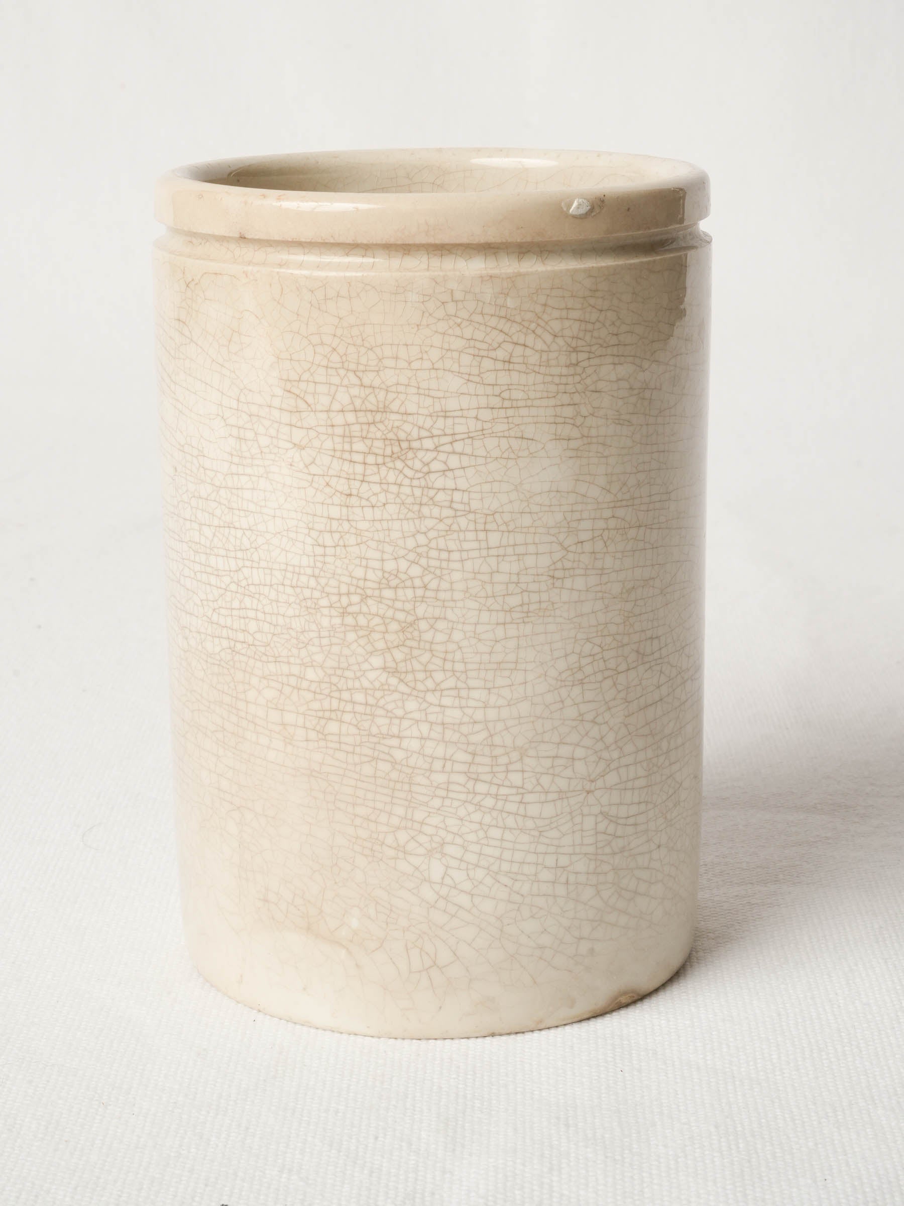 Antique French Faience Jam Jar Félix Potin - Paris 6¼"