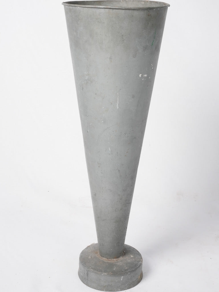 Vintage zinc French florist vase