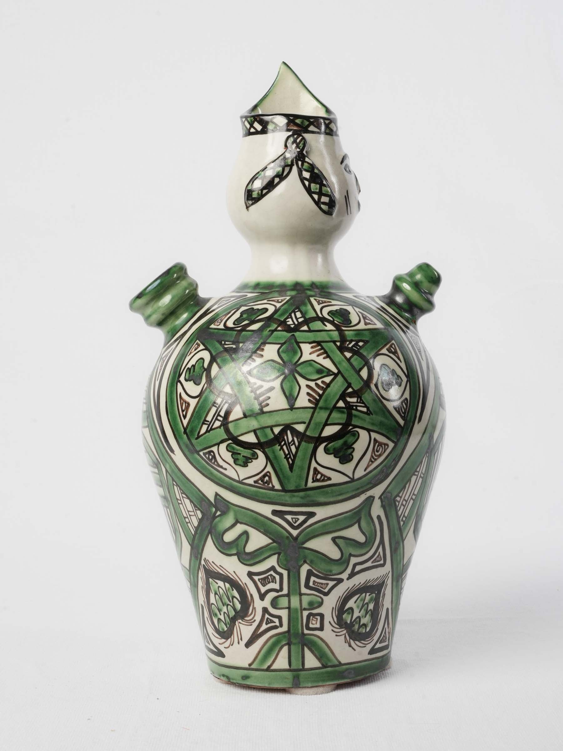 Richly decorated pottery item