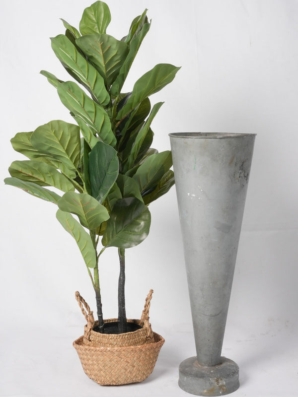 Triangular well-used mid-century vase