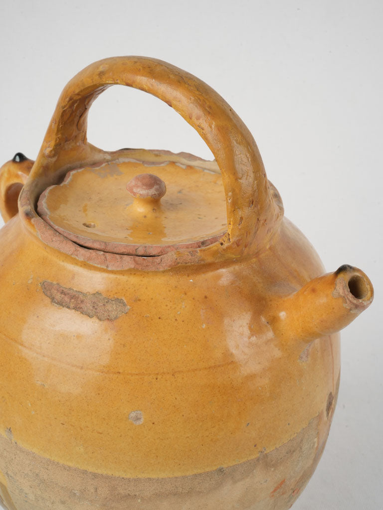 Timeless ocher glaze water cruche