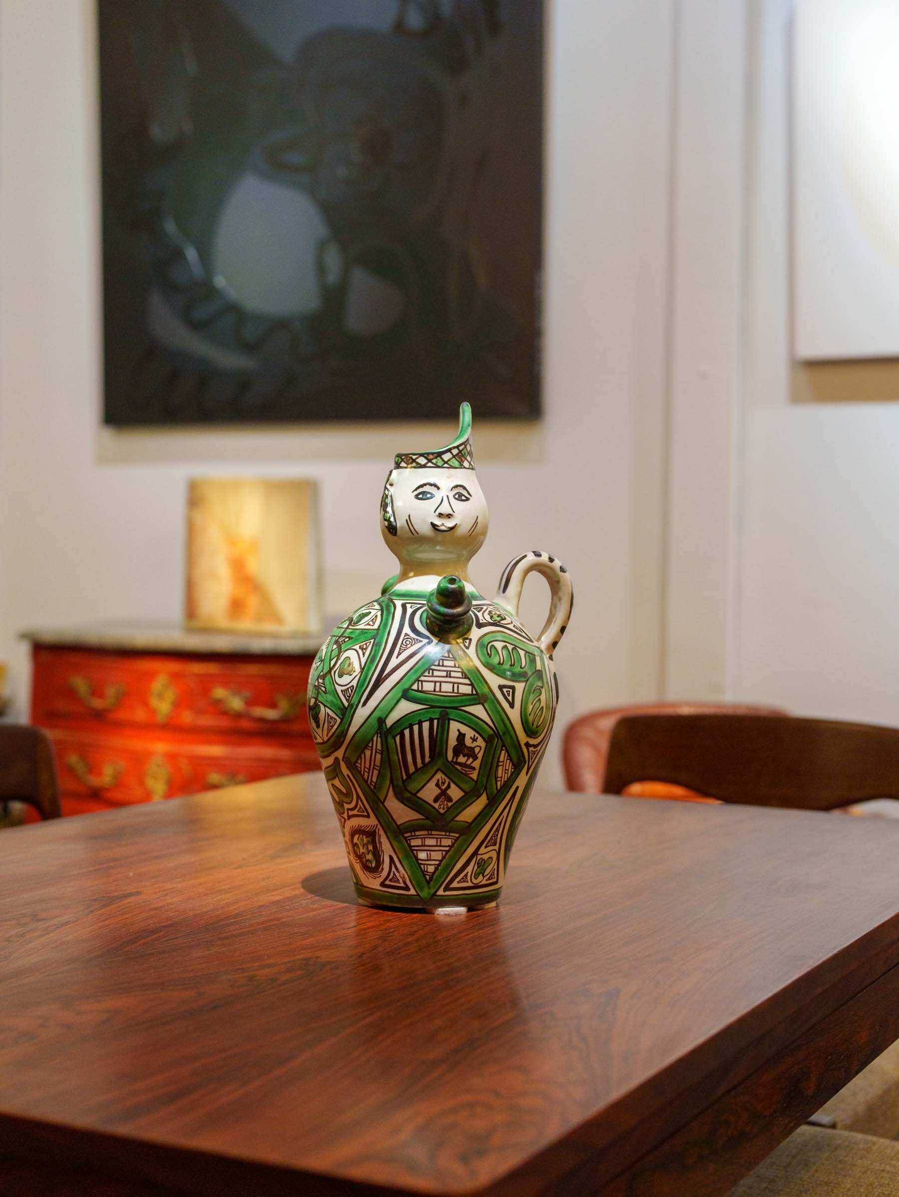 Historical Spanish ceramic figure