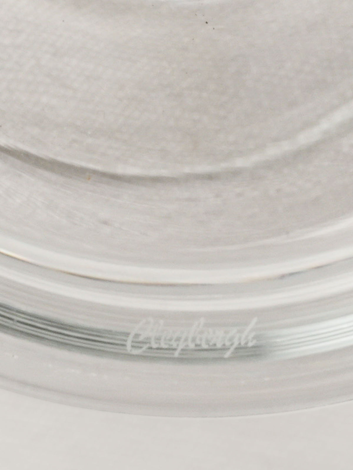 Footed Blown Glass Candy Jar w/ Lid 10¼"