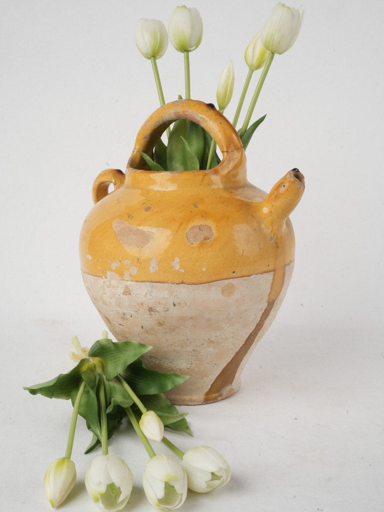 Traditional clay decorative jug  