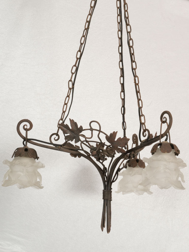 Antique grapevine-inspired Belle Epoque lantern