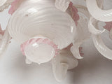 Vintage Venetian flower chandelier - pink 23¾" x 21¾"