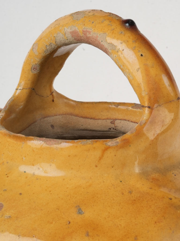 Handcrafted Provençal style clay jug  