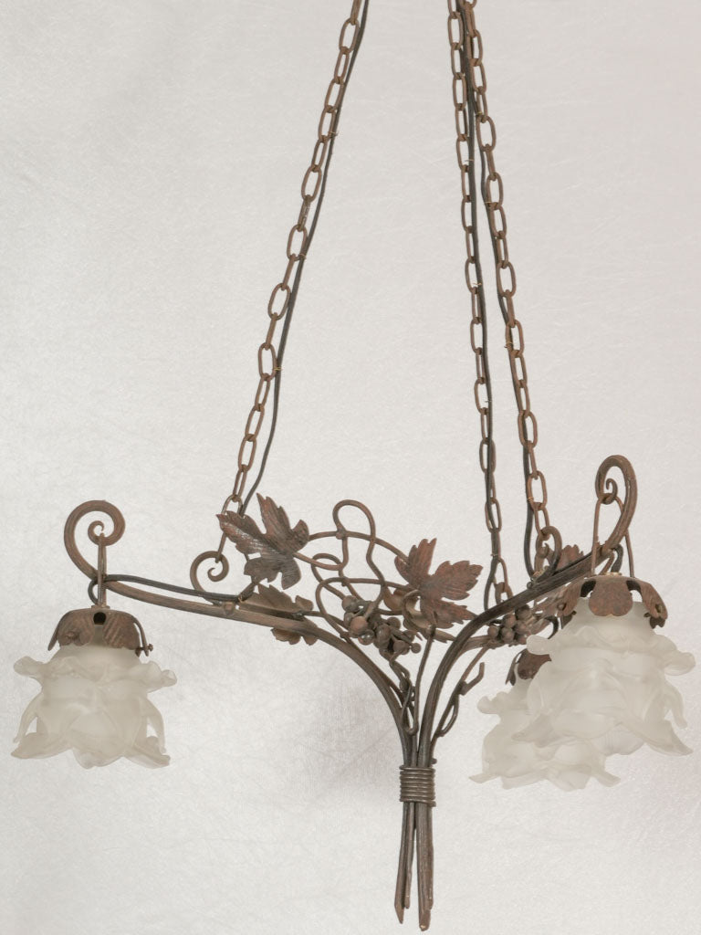 1920s decorative metal motif lantern