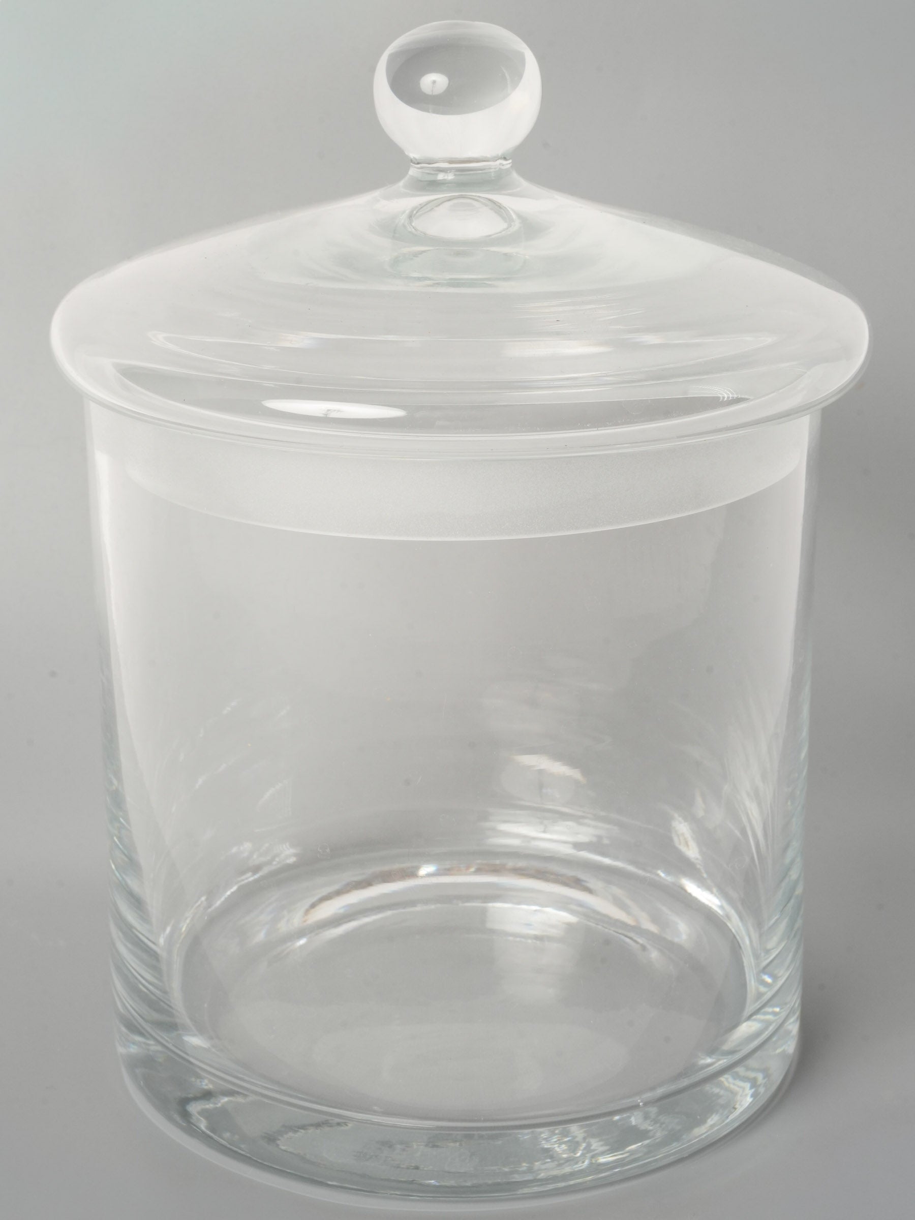 Antique French Glass Candy Jar dated 1934 - 9"