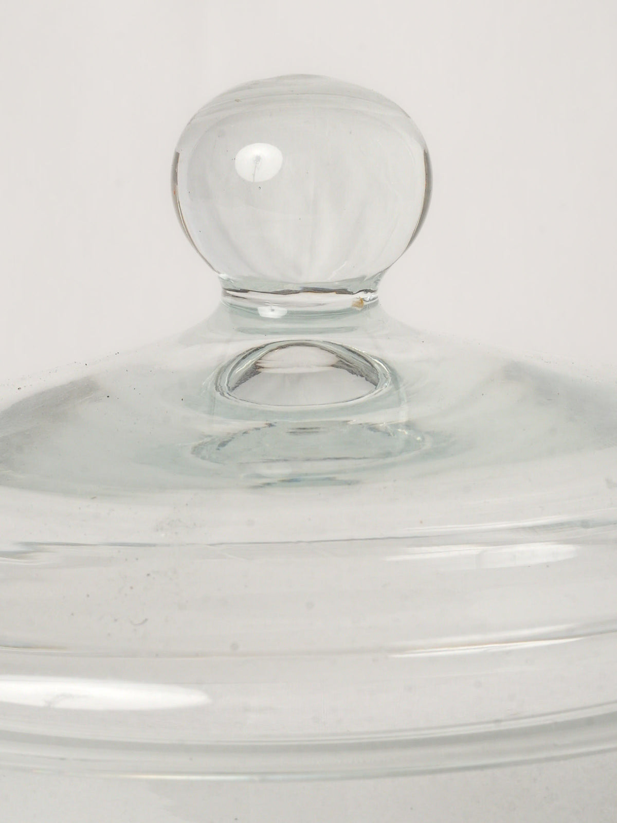 Antique French Glass Candy Jar dated 1934 - 9"