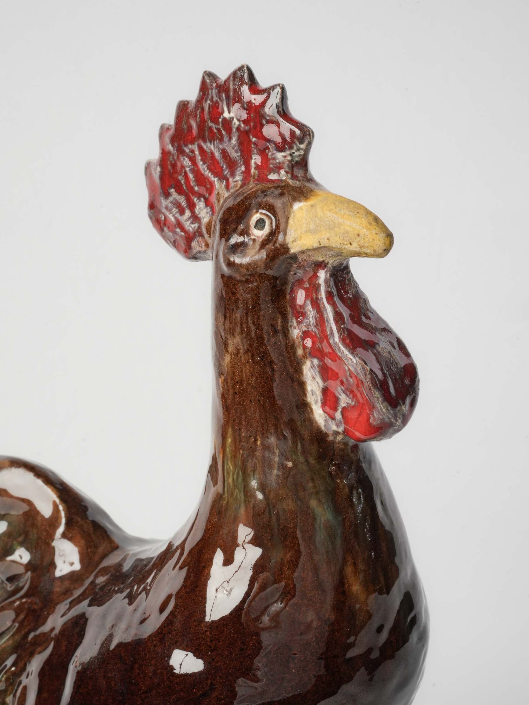 Naïve charm terracotta rooster
