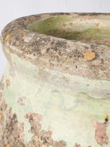 Rare Antique French celadon green glaze biot jar - 37"
