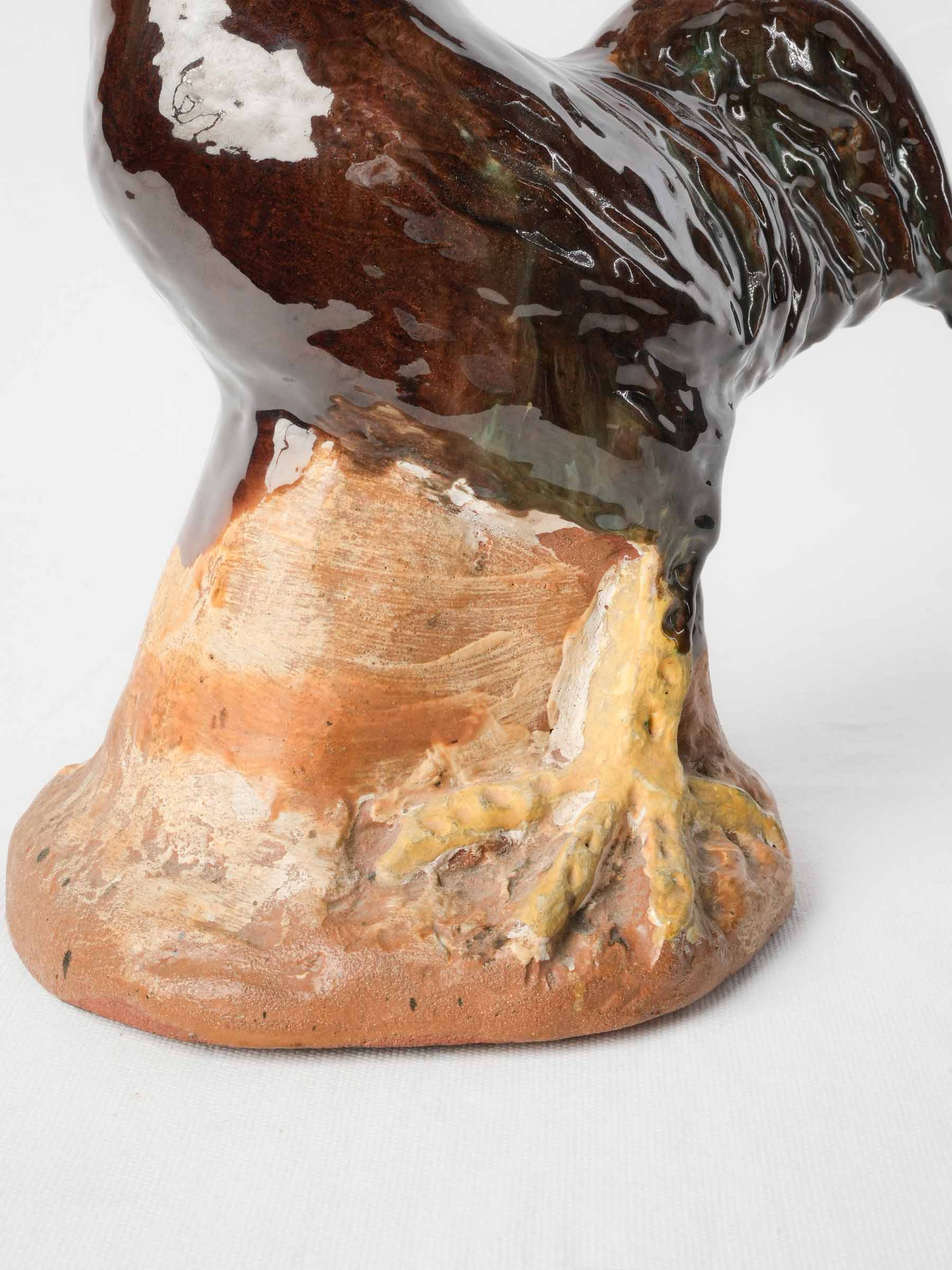Vintage-inspired terracotta rooster