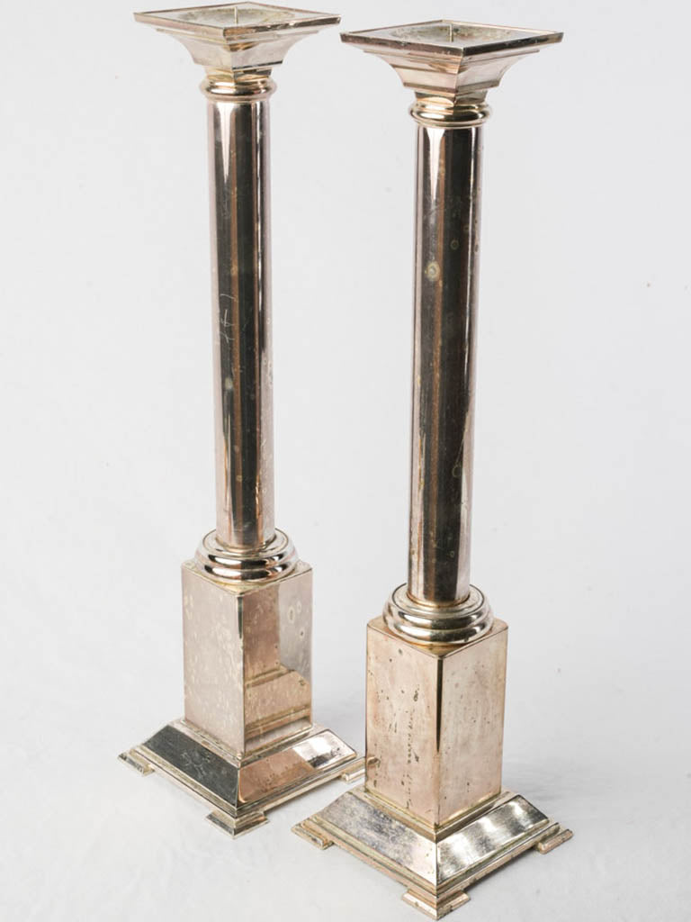 Vintage neoclassical candlesticks pair