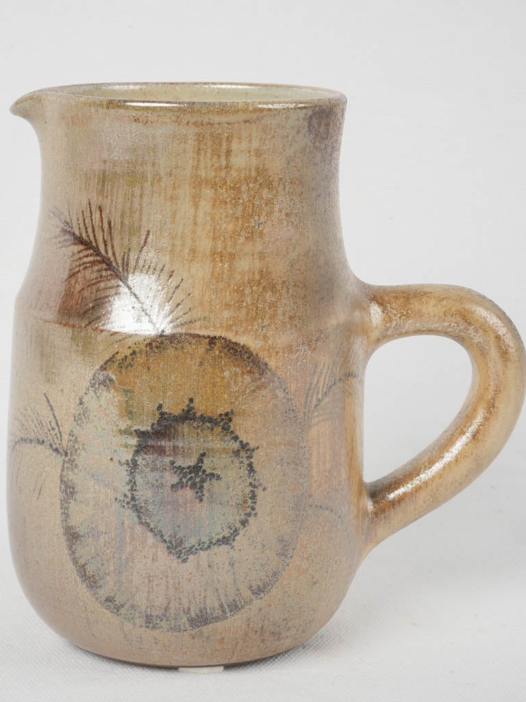 Vintage French ceramic pitcher by Dominique Baudart