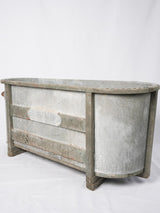 Antique French zinc bathtub - 26½"