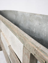 Antique French zinc bathtub - 26½"