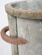 Antique French zinc bathtub - 26½"