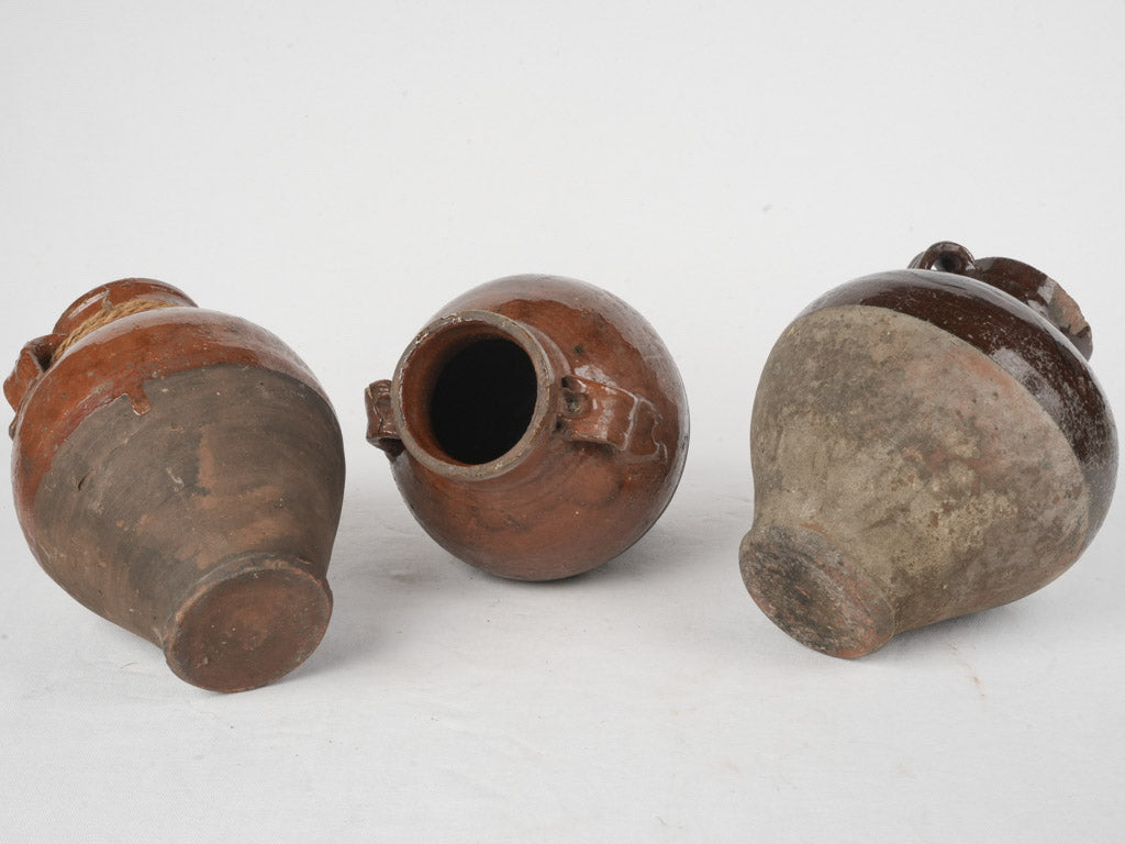 Authentic vintage string-accented pottery  