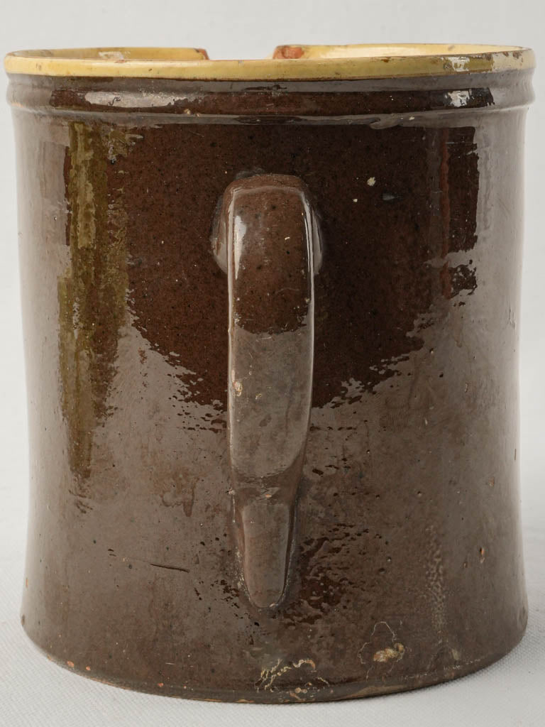 Worn historical ceramic vase  
