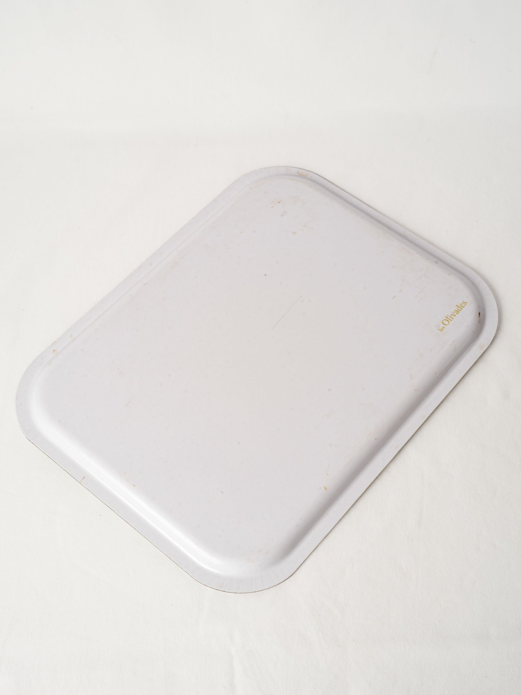 Large Les Olivades Sage Green Melamine Tray w/ White Floral Pattern 19" x 14½"