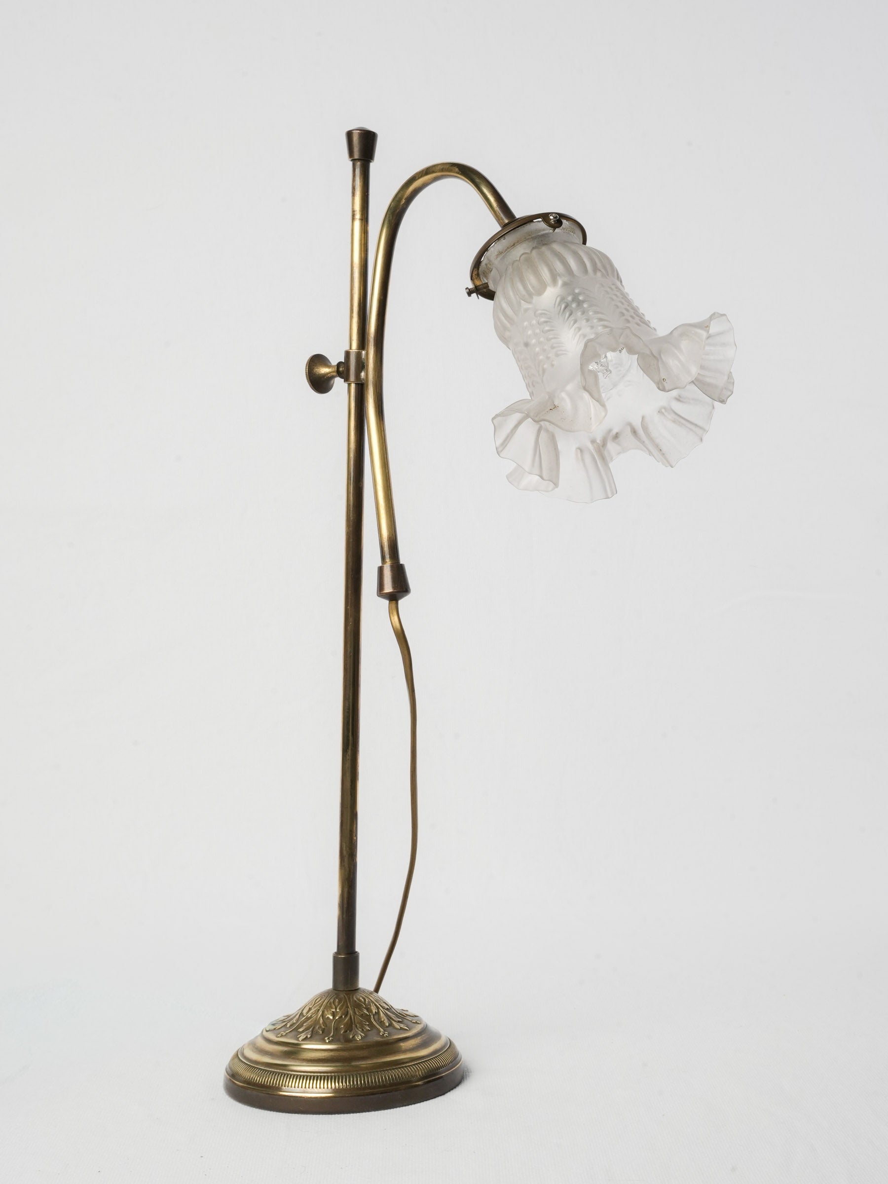 Antique brass desk lamp