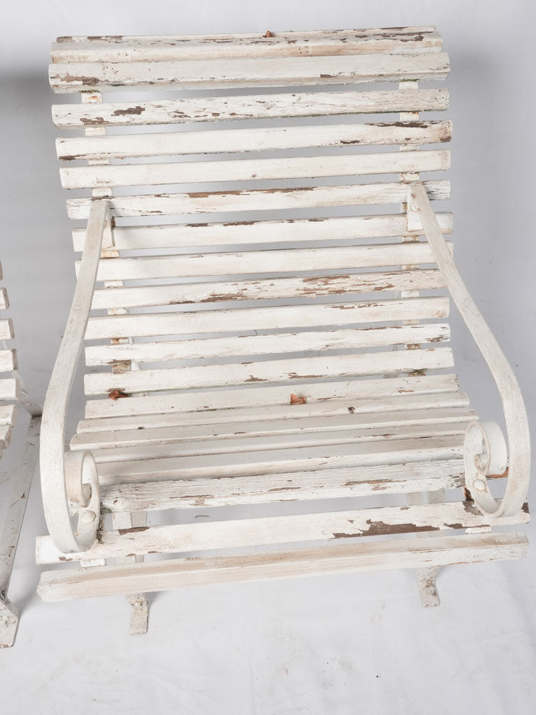 Shabby chic French terrace chairs